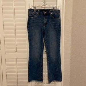 RISEN Crop Straight Leg Jeans